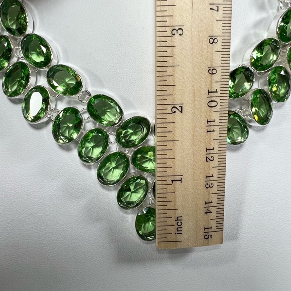 Peridot 925 Large Necklace & Bracelet Set - Picture 4 of 8
